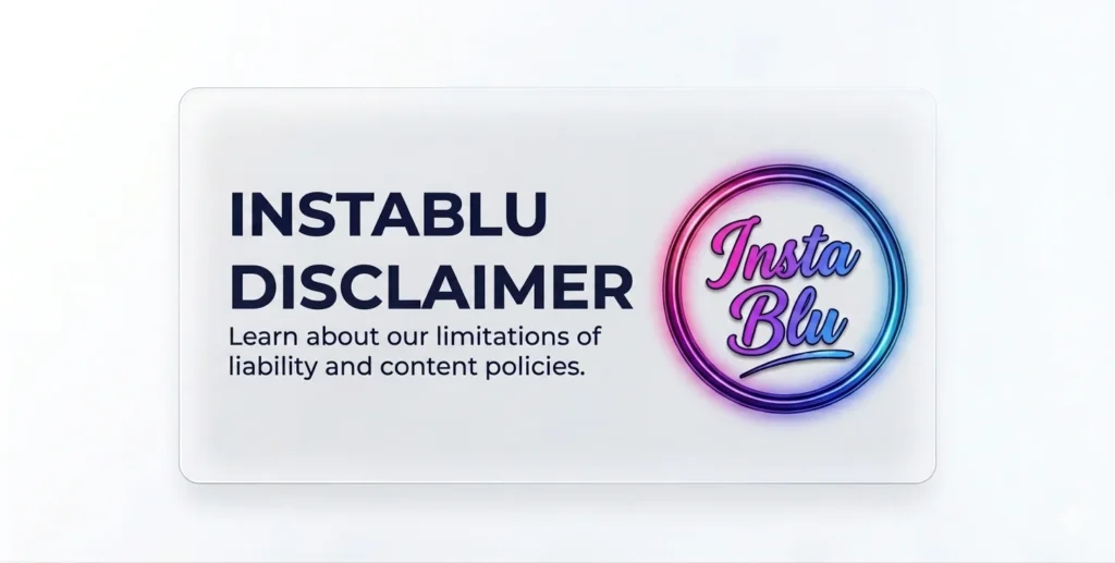 Instablu disclaimer
