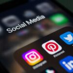 Smartphone screen displaying Instagram among other social media apps